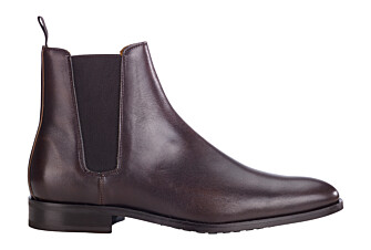 Brown Patina Men's Leather Chelsea Boots with rubber outsole - TODDINGTON GOMME