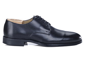 Black Derby Shoes - Slim city rubber outsole - DOVER II CLASSIC GOMME