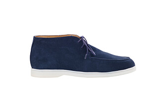 Navy Suede men's casual chukka  - SERENOA