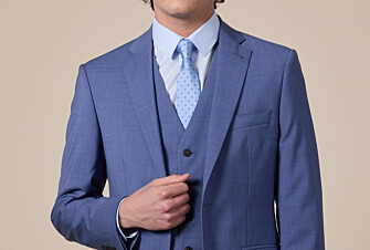 Light Blue & Grey Micro Flower Mulberry Silk Tie