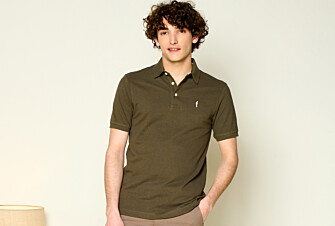 Khaki men's polo shirt - ADGER