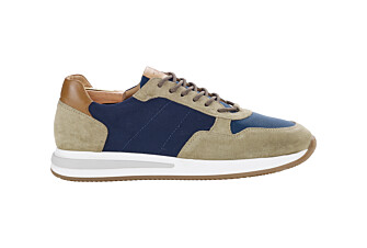 Navy & Suede Kakhi Men's Trainers - NIRRANDA II