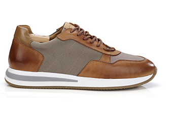 Patinated chestnut and beige Trainers - NIRRANDA II