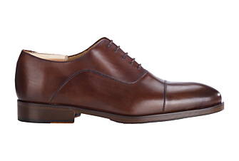 Patina Chocolate Men's Oxford shoes - Leather sole with pad - GRAKLEY