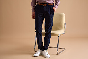 Navy Men's corduroy chinos - KHYLER