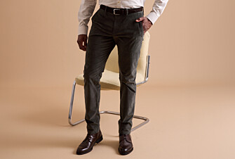 Dark Green Men's corduroy chinos - KHYLER