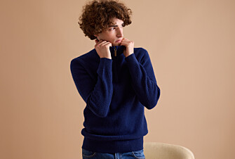 Navy Blue half-zip wool jumper - KENTHAN