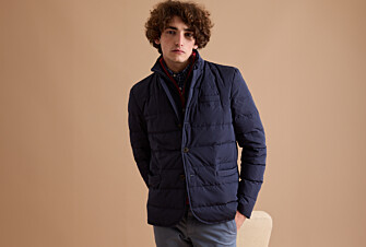 Dark Navy Quilted Jacket - OLSON III