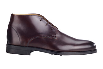 Chocolate Men's leather Low Boots  - WATFORD II GOMME CITY