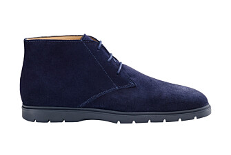 Navy Suede men's casual chukka  - NORA