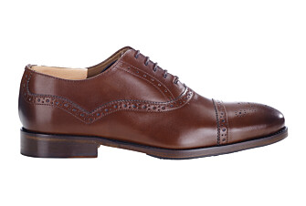 Patina Cognac Oxford shoes - Rubber pad - GRACKOTT
