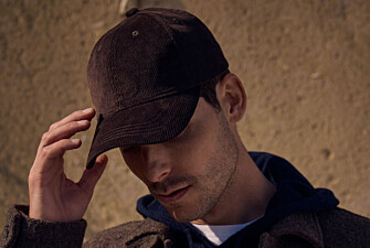 Men's Bitter Chocolate Suede baseball cap - BRADWELL II