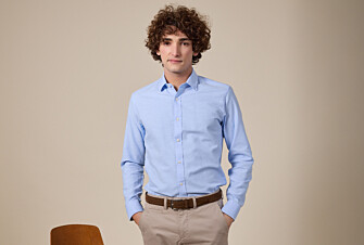 Sky Blue Cotton Linen Shirt - THEONEL