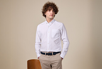 Oxford Shirt for Men –  White, American collar  - BRADFORD II