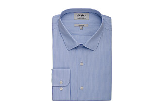 Soft Blue Cotton shirt - French collar - ANDRIEN CLASSIC