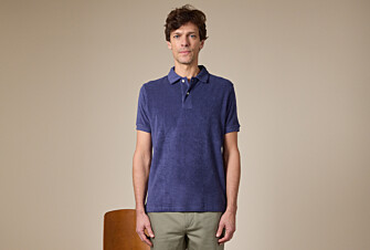 Men’s Polo Shirt Indigo - Washed Finish - ANDRIAN II