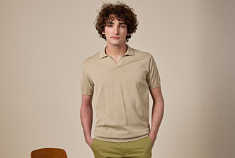 Men’s Dress Knit Polo Shirt Without Buttons String - BRAVEN