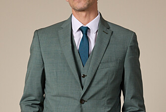 Silk Tie Micro Pattern Blue Green