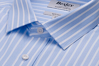 Soft Blue & White Shirt – End-on-End Fabric - NIZIER