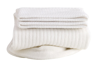 Ribbed cotton socks - Ecru