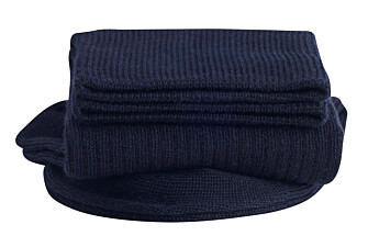 Ribbed cotton socks - Navy