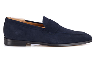 Men’s Loafer - Navy Suede - CANNERO