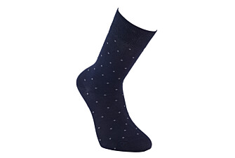 Patterned cotton socks - Navy and grey