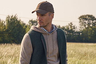 Men's flat cap in khaki goatskin suede - BRADWELL II