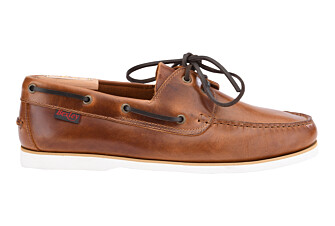 Brown Cognac Leather Boat Shoes - TRAWLER