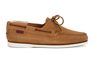 Men’s Camel Nubuck Boat Shoes - TRAWLER