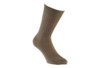 Men's Taupe Cotton Dress Socks