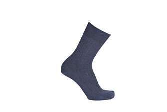 Men's Blue Melange Mercerised Cotton Socks
