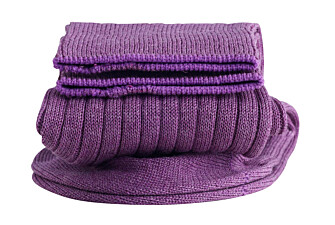 Ribbed lisle thread socks - Heathered parma