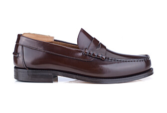 Chocolate Men's penny loafers - YALE