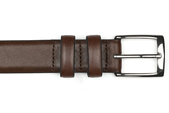 Patina Brown Suit Belt for men - RAMSGATE SILVER