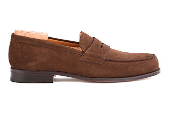 Havana Suede Men's penny loafers - WEMBLEY CLASSIC