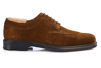 Havana Suede Derby Shoes - Rubber outsole - KENT GOMME COUNTRY