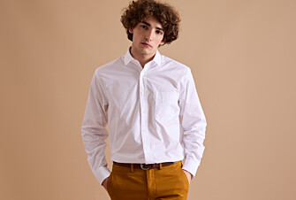 White Cotton shirt - Chest pocket - ALBERT