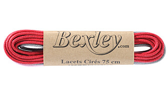 3 pairs of shoelaces for dress shoes - Red, Grey & Pink