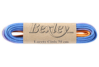 3 pairs of shoelaces for dress shoes - Blue, Orange & Purple