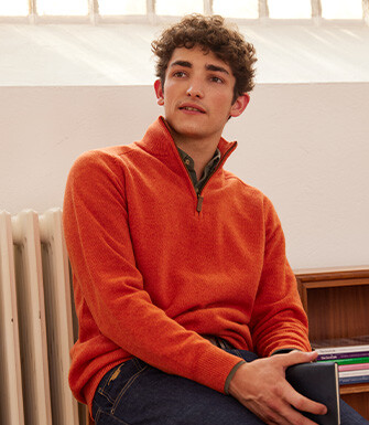 Amber half-zip wool sweater - KENNETH