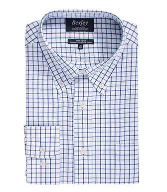 Blue & Green check flannel shirt - LINDSAY