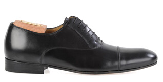 Black Oxford shoes - Leather outsole - DURHAM