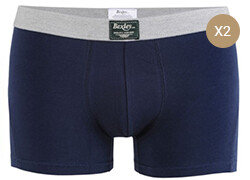 Box of 2 Navy Men's boxers briefs - ELLIOT