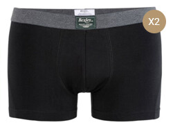 Box of 2 Black Men's boxers shorts - ELLIOT