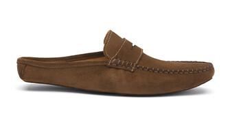 Hazelnut Suede Leather Lining Mules slippers