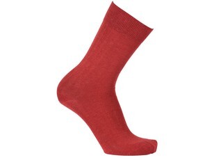 Men's Red Melange Cotton Socks