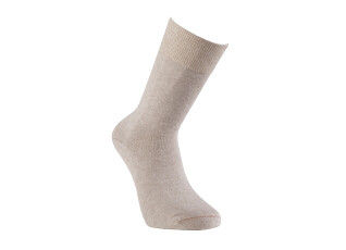 Men's Beige Melange Melange Cotton Socks