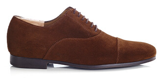 Havana Suede Oxford shoes - Rubber outsole - LENNOX GOMME URBAN