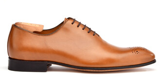 Chestnut Oxford shoes - Leather outsole - THORNBURY